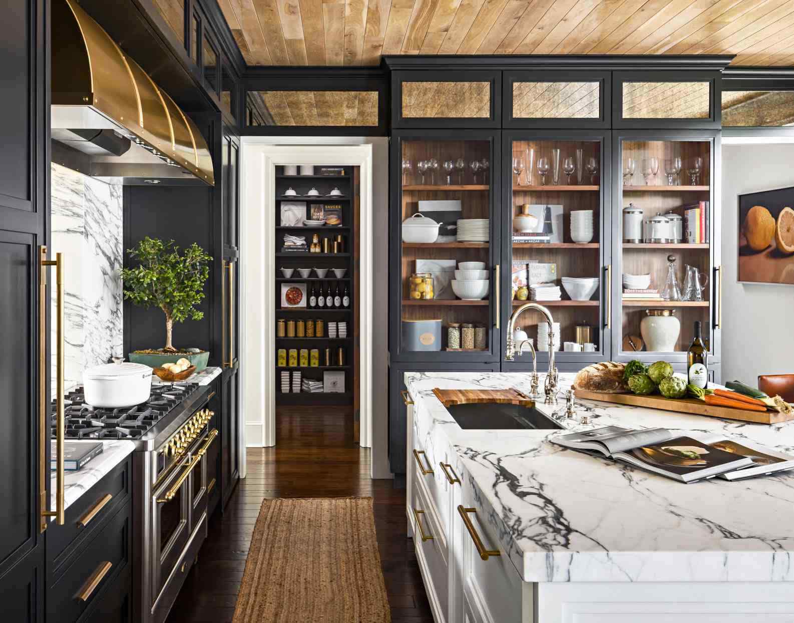 Dark Kitchen Light Countertops