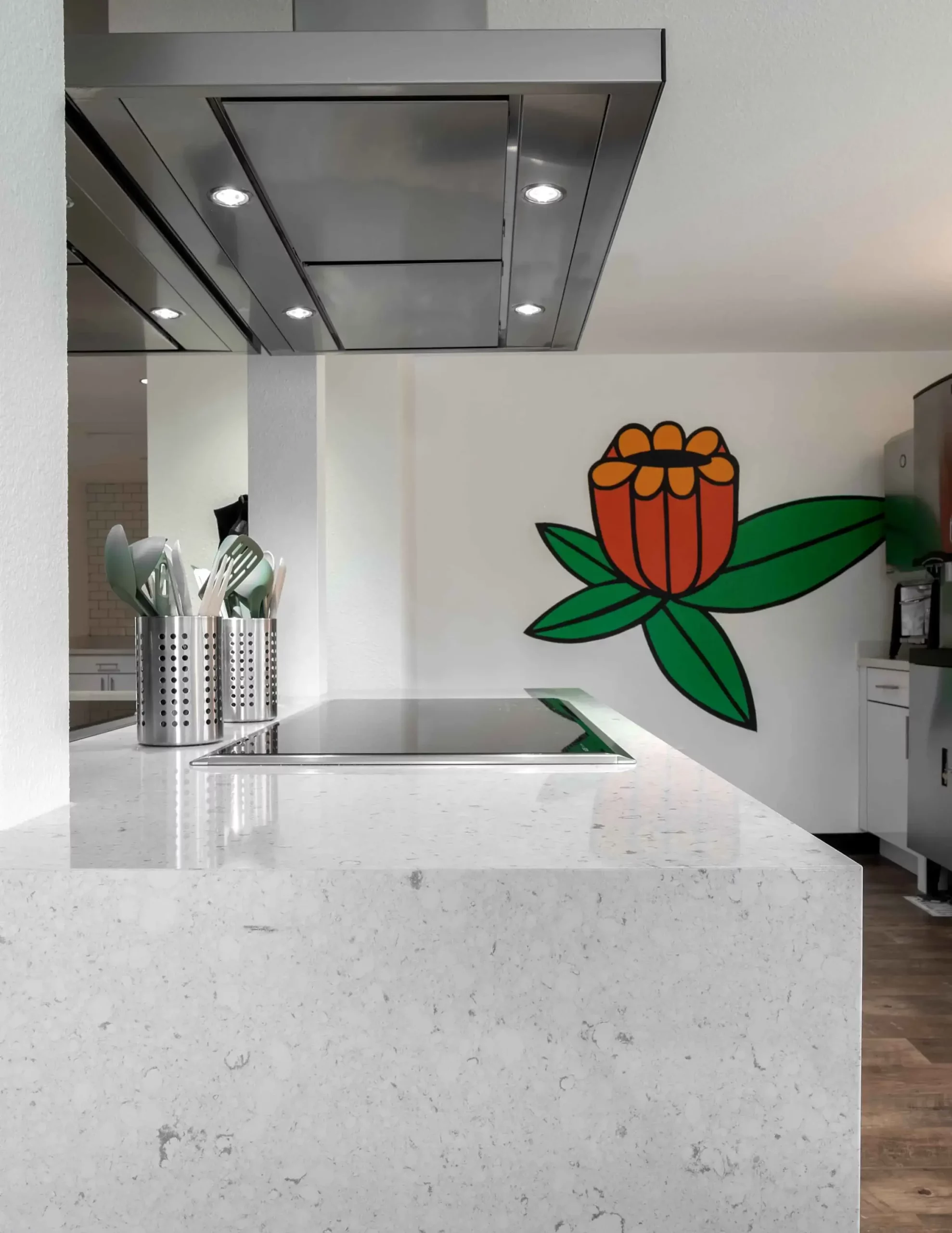 Silestone Blanco Orion Waterfall Countertop