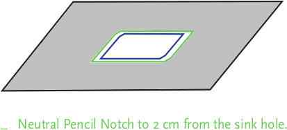 Install Silestone Sink - Notch